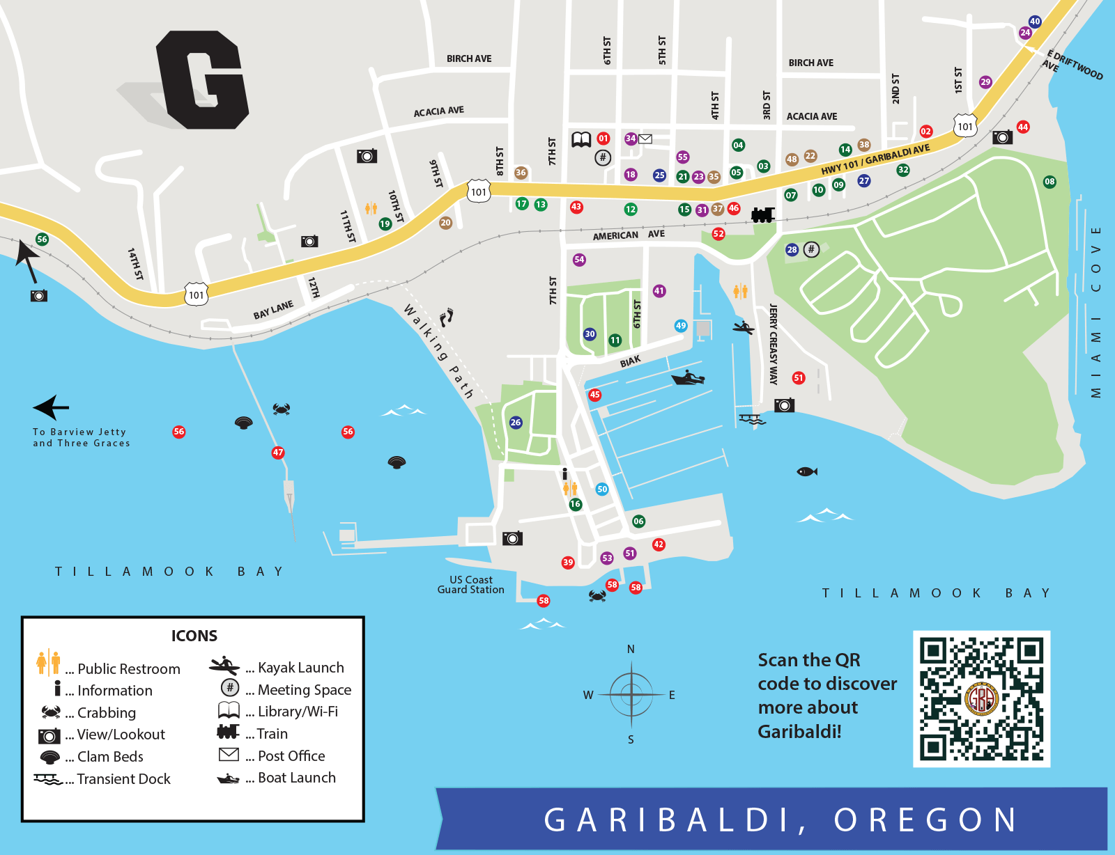 Map of Garibaldi Businesses